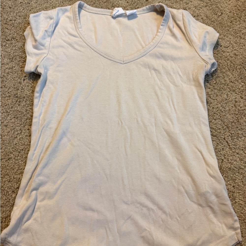 C&C California Gray Fitted Cap Sleeve T-Shirt